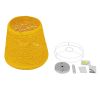 GLOBOSTAR® PLAYROOM 00998 Vintage Κρεμαστό Φωτιστικό Οροφής με Ντουί 1 x E27 AC 220-240V IP20 - Κίτρινο - Μ32 x Π32 x Υ27cm
