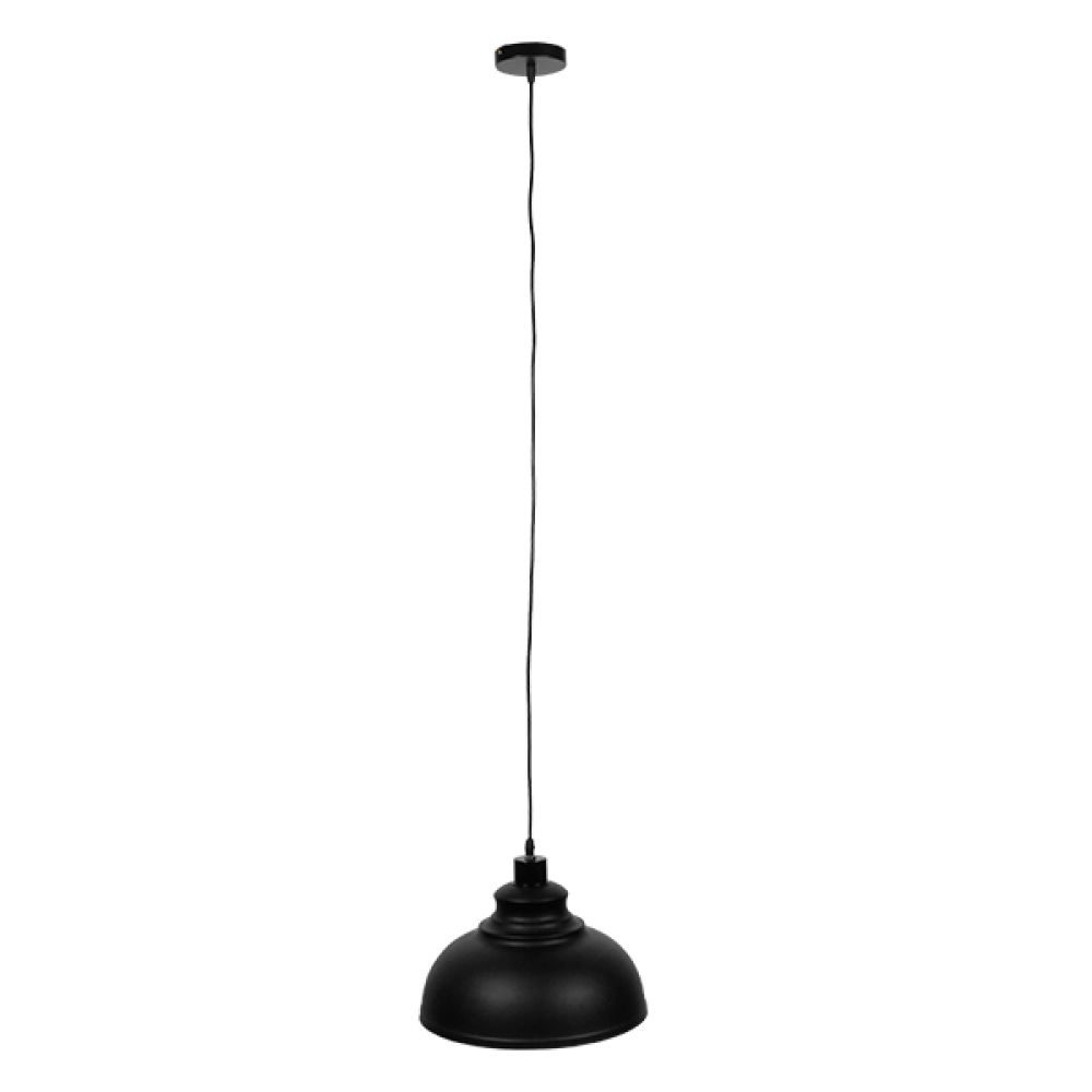 GLOBOSTAR® ANDY 01000 Μοντέρνο Κρεμαστό Φωτιστικό Οροφής με Ντουί 1 x E27 AC 220-240V IP20 - Μαύρο & Χρυσό - Μ35 x Π35 x Υ28cm