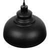 GLOBOSTAR® ANDY 01000 Μοντέρνο Κρεμαστό Φωτιστικό Οροφής με Ντουί 1 x E27 AC 220-240V IP20 - Μαύρο & Χρυσό - Μ35 x Π35 x Υ28cm