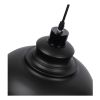GLOBOSTAR® ANDY 01000 Μοντέρνο Κρεμαστό Φωτιστικό Οροφής με Ντουί 1 x E27 AC 220-240V IP20 - Μαύρο & Χρυσό - Μ35 x Π35 x Υ28cm