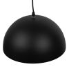GLOBOSTAR® MEDEA 01004 Μοντέρνο Κρεμαστό Φωτιστικό Οροφής με Ντουί 1 x E27 AC 220-240V IP20 - Μαύρο & Χρυσό - Μ30 x Π30 x Υ16cm