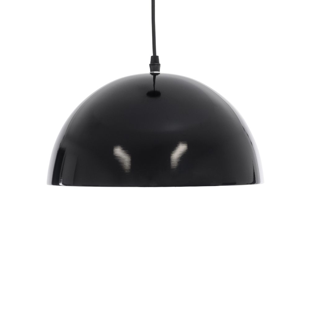 GLOBOSTAR® MEDEA 01004 Μοντέρνο Κρεμαστό Φωτιστικό Οροφής με Ντουί 1 x E27 AC 220-240V IP20 - Μαύρο & Χρυσό - Μ30 x Π30 x Υ16cm