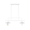 GLOBOSTAR® REGAL 01008 Vintage Φωτιστικό Οροφής με Ντουί 2 x E27 AC 220-240V IP20 - Λευκό - Μ80 x Π26 x Υ82cm