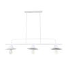 GLOBOSTAR® REGAL 01010 Vintage Φωτιστικό Οροφής με Ντουί 3 x E27 AC 220-240V IP20 - Λευκό - Μ110 x Π26 x Υ75cm
