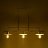 GLOBOSTAR® REGAL 01010 Vintage Φωτιστικό Οροφής με Ντουί 3 x E27 AC 220-240V IP20 - Λευκό - Μ110 x Π26 x Υ75cm