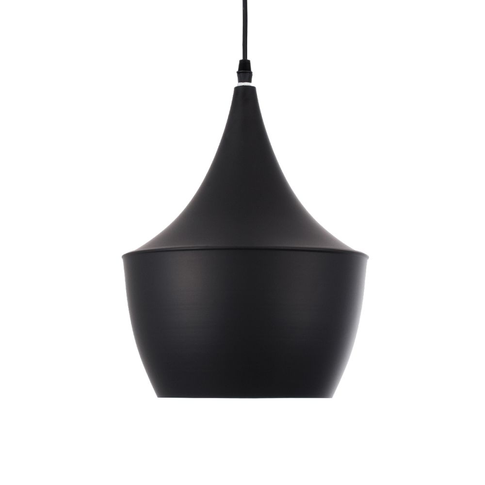 GLOBOSTAR® SHANGHAI 01025-A Μοντέρνο Κρεμαστό Φωτιστικό Οροφής με Ντουί 1 x E27 AC 220-240V IP20 - Μαύρο & Χρυσό - Μ24 x Π24 x Υ30cm