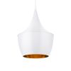 GLOBOSTAR® SHANGHAI 01026-A Μοντέρνο Κρεμαστό Φωτιστικό Οροφής με Ντουί 1 x E27 AC 220-240V IP20 - Λευκό & Χρυσό - Μ24 x Π24 x Υ30cm