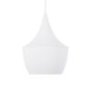 GLOBOSTAR® SHANGHAI 01026-A Μοντέρνο Κρεμαστό Φωτιστικό Οροφής με Ντουί 1 x E27 AC 220-240V IP20 - Λευκό & Χρυσό - Μ24 x Π24 x Υ30cm