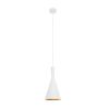 GLOBOSTAR® SHANGHAI 01026-C Μοντέρνο Κρεμαστό Φωτιστικό Οροφής με Ντουί 1 x E27 AC 220-240V IP20 - Λευκό & Χρυσό - Μ19 x Π19 x Υ38cm