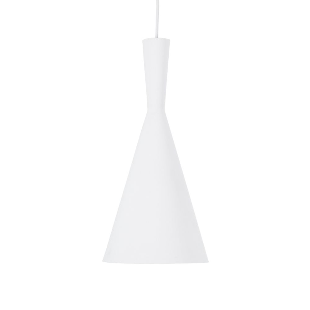 GLOBOSTAR® SHANGHAI 01026-C Μοντέρνο Κρεμαστό Φωτιστικό Οροφής με Ντουί 1 x E27 AC 220-240V IP20 - Λευκό & Χρυσό - Μ19 x Π19 x Υ38cm