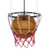 GLOBOSTAR® NBA 01027 Μοντέρνο Κρεμαστό Φωτιστικό Οροφής με Ντουί 1 x E27 AC 220-240V IP20 - Πορτοκαλί & Κόκκινο - Μ32 x Π32 x Υ58cm
