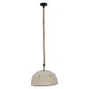 GLOBOSTAR® ANTOINETTE 01028 Vintage Κρεμαστό Φωτιστικό Οροφής με Ντουί 1 x E27 AC 220-240V IP20 - Μπεζ - Μ35 x Π35 x Υ20cm