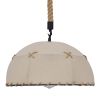 GLOBOSTAR® ANTOINETTE 01028 Vintage Κρεμαστό Φωτιστικό Οροφής με Ντουί 1 x E27 AC 220-240V IP20 - Μπεζ - Μ35 x Π35 x Υ20cm