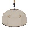 GLOBOSTAR® ANTOINETTE 01028 Vintage Κρεμαστό Φωτιστικό Οροφής με Ντουί 1 x E27 AC 220-240V IP20 - Μπεζ - Μ35 x Π35 x Υ20cm