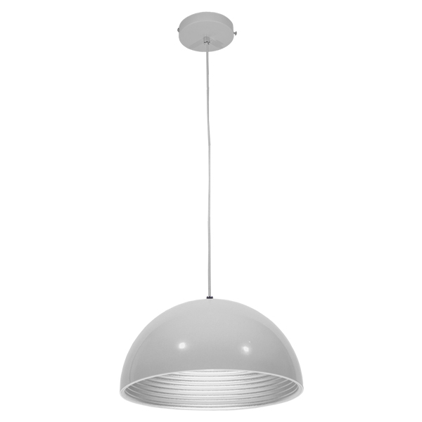GLOBOSTAR® CHIME 01030 Μοντέρνο Κρεμαστό Φωτιστικό Οροφής με Ντουί 1 x E27 AC 220-240V IP20 - Λευκό - Μ30 x Π30 x Υ16cm