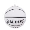 GLOBOSTAR® SPALDING NBA 01031 Παιδικό Κρεμαστό Φωτιστικό Οροφής με Ντουί 1 x E27 AC 220-240V IP20 - Λευκό & Μαύρο - Μ25 x Π25 x Υ25cm