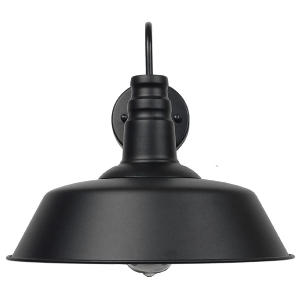 GLOBOSTAR® SORD 01053 Vintage Φωτιστικό Τοίχου - Απλίκα με Ντουί 1 x E27 AC 220-240V IP20 - Μαύρο - Μ36 x Π42 x Υ32cm