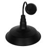 GLOBOSTAR® RAY 01065 Vintage Φωτιστικό Τοίχου - Απλίκα με Ντουί 1 x E27 AC 220-240V IP20 - Μαύρο - Μ26 x Π37 x Υ32cm