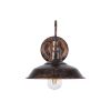 GLOBOSTAR® RAY 01067 Vintage Φωτιστικό Τοίχου - Απλίκα με Ντουί 1 x E27 AC 220-240V IP20 - Χάλκινο Εφέ Σκουριάς - Μ26 x Π37 x Υ32cm