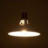 GLOBOSTAR® ANER 01072 Vintage Κρεμαστό Φωτιστικό Οροφής με Ντουί 1 x E27 AC 220-240V IP20 - Λευκό & Χρυσό - Μ27.5 x Π27.5 x Υ19cm