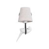 GLOBOSTAR® DOVE 01084 Vintage Φωτιστικό Τοίχου - Απλίκα με Ντουί 1 x E14 AC 220-240V IP20 - Μαύρο & Μπεζ - Μ30 x Π15 x Υ36cm