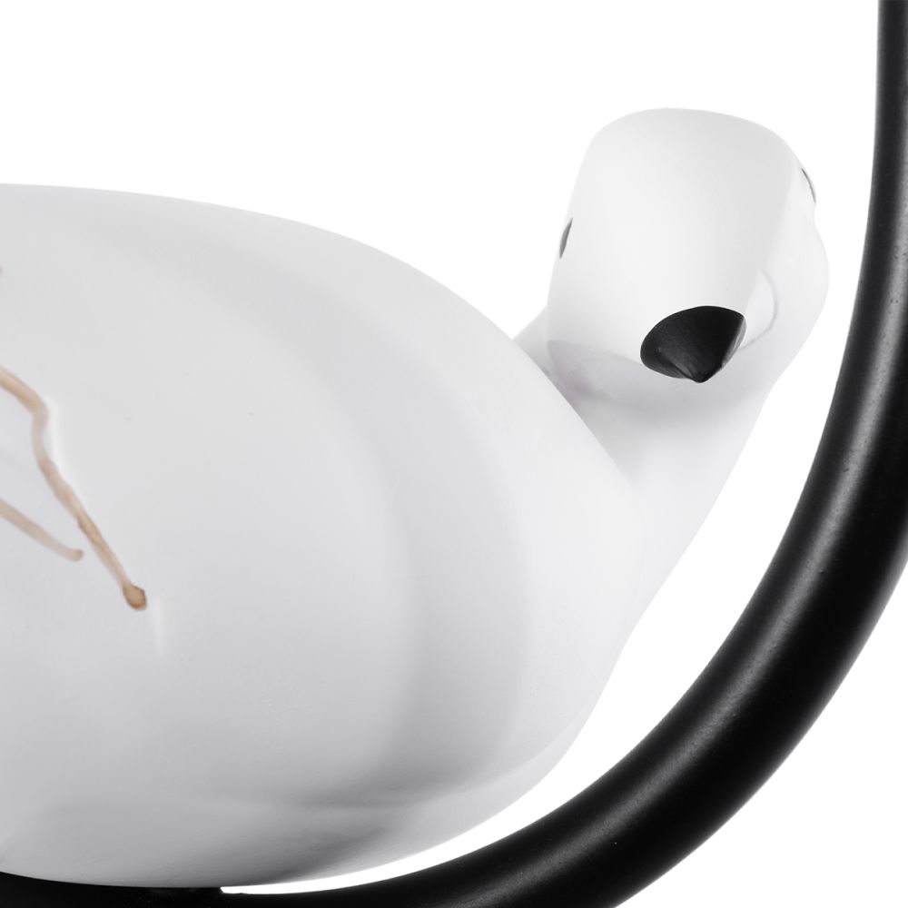 GLOBOSTAR® DOVE 01084 Vintage Φωτιστικό Τοίχου - Απλίκα με Ντουί 1 x E14 AC 220-240V IP20 - Μαύρο & Μπεζ - Μ30 x Π15 x Υ36cm