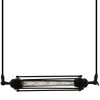 GLOBOSTAR® TUBING 01085 Vintage Κρεμαστό Φωτιστικό Οροφής με Ντουί 1 x E27 AC 220-240V IP20 - Μαύρο - Μ43 x Π11 x Υ11cm