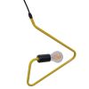 GLOBOSTAR® LIBBY 01097-1 Παιδικό Κρεμαστό Φωτιστικό Οροφής με Ντουί 1 x E27 AC 220-240V IP20 - Κίτρινο - Μ31 x Π31 x Υ16cm