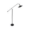 GLOBOSTAR® WYNGE 01101 Vintage Επιδαπέδιο Φωτιστικό με Ντουί 1 x E27 AC 220-240V IP20 - Μαύρο & Χρυσό - Μ95 x Π27 x Υ174cm