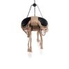 GLOBOSTAR® RUNNER 01116 Vintage Κρεμαστό Φωτιστικό Οροφής με Ντουί 8 x E27 AC 220-240V IP20 - Μαύρο & Μπεζ - Μ60 x Π60 x Υ60cm