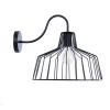 GLOBOSTAR® TRIUMPH 01117 Vintage Φωτιστικό Τοίχου - Απλίκα με Ντουί 1 x E27 AC 220-240V IP20 - Μαύρο - Μ30 x Π36 x Υ30cm