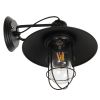 GLOBOSTAR® CELL 01118 Vintage Φωτιστικό Τοίχου - Απλίκα με Ντουί 1 x E27 AC 220-240V IP20 - Μαύρο - Μ33 x Π27 x Υ33cm