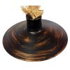 GLOBOSTAR® VINSA 01136 Boho Φωτιστικό Τοίχου - Απλίκα με Ντουί 1 x E27 AC 220-240V IP20 - Χάλκινο & Μπεζ - Μ50 x Π27 x Υ25cm