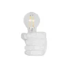 GLOBOSTAR® FIST 01137 Μοντέρνο Φωτιστικό Τοίχου - Απλίκα με Ντουί 1 x E27 AC 220-240V IP20 - Λευκό - Μ15 x Π10 x Υ10cm