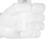 GLOBOSTAR® FIST 01137 Μοντέρνο Φωτιστικό Τοίχου - Απλίκα με Ντουί 1 x E27 AC 220-240V IP20 - Λευκό - Μ15 x Π10 x Υ10cm