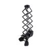 GLOBOSTAR® BROADWAY 01140 Vintage Φωτιστικό Οροφής με Ντουί 1 x E27 AC 220-240V IP20 - Μαύρο - Μ28 x Π25 x Υ100cm