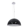 GLOBOSTAR® SERENIA 01151 Μοντέρνο Κρεμαστό Φωτιστικό Οροφής με Ντουί 1 x E27 AC 220-240V IP20 - Μαύρο & Λευκό - Μ40 x Π40 x Υ20cm