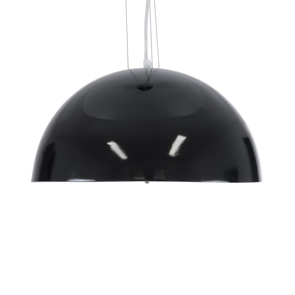 GLOBOSTAR® SERENIA 01151 Μοντέρνο Κρεμαστό Φωτιστικό Οροφής με Ντουί 1 x E27 AC 220-240V IP20 - Μαύρο & Λευκό - Μ40 x Π40 x Υ20cm