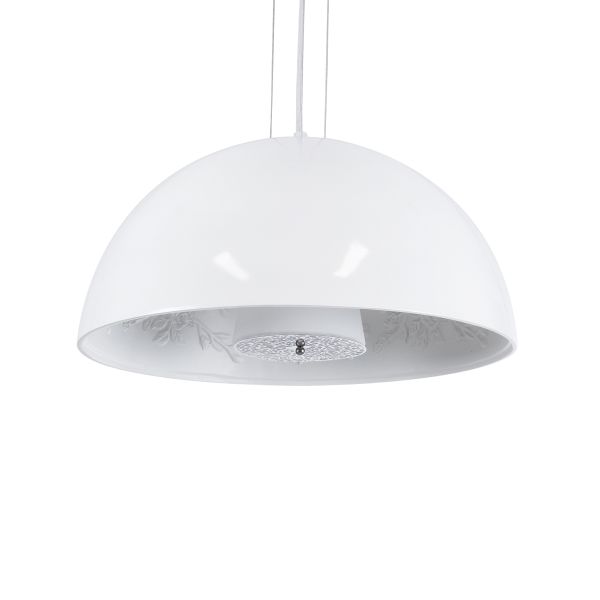 GLOBOSTAR® SERENIA 01152 Μοντέρνο Κρεμαστό Φωτιστικό Οροφής με Ντουί 1 x E27 AC 220-240V IP20 - Λευκό - Μ40 x Π40 x Υ20cm