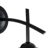 GLOBOSTAR® ISEN 01157 Μοντέρνο Φωτιστικό Τοίχου - Απλίκα με Ντουί 1 x E27 AC 220-240V IP20 - Μαύρο & Λευκό - Μ24 x Π15 x Υ27cm