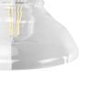 GLOBOSTAR® BINGLEY 01159 Vintage Φωτιστικό Τοίχου - Απλίκα με Ντουί 1 x E27 AC 220-240V IP20 - Διάφανο & Χρυσό - Μ19 x Π30 x Υ24cm