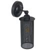 GLOBOSTAR® HOLVIA 01160 Vintage Φωτιστικό Τοίχου - Απλίκα με Ντουί 1 x E27 AC 220-240V IP20 - Μαύρο - Μ16 x Π12 x Υ34cm
