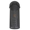 GLOBOSTAR® HOLVIA 01160 Vintage Φωτιστικό Τοίχου - Απλίκα με Ντουί 1 x E27 AC 220-240V IP20 - Μαύρο - Μ16 x Π12 x Υ34cm