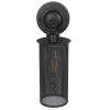 GLOBOSTAR® HOLVIA 01160 Vintage Φωτιστικό Τοίχου - Απλίκα με Ντουί 1 x E27 AC 220-240V IP20 - Μαύρο - Μ16 x Π12 x Υ34cm