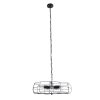 GLOBOSTAR® HELIX 01164 Vintage Κρεμαστό Φωτιστικό Οροφής με Ντουί 5 x E27 AC 220-240V IP20 - Μαύρο - Μ46 x Π46 x Υ13cm