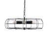 GLOBOSTAR® HELIX 01164 Vintage Κρεμαστό Φωτιστικό Οροφής με Ντουί 5 x E27 AC 220-240V IP20 - Μαύρο - Μ46 x Π46 x Υ13cm