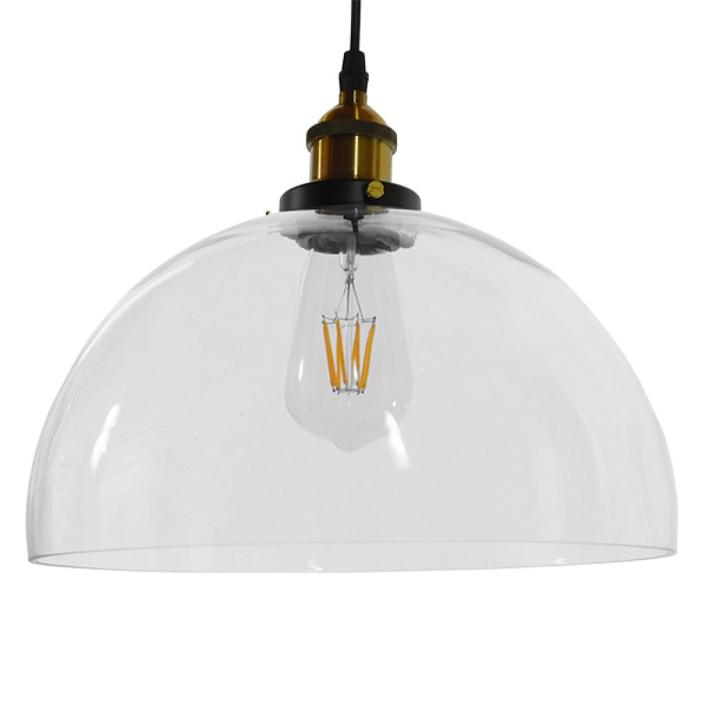 GLOBOSTAR® WICKHAM 01171 Vintage Κρεμαστό Φωτιστικό Οροφής με Ντουί 1 x E27 AC 220-240V IP20 - Πολύχρωμο - Μ30 x Π30 x Y25cm