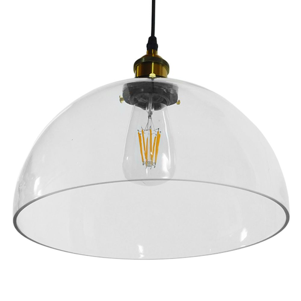 GLOBOSTAR® WICKHAM 01171 Vintage Κρεμαστό Φωτιστικό Οροφής με Ντουί 1 x E27 AC 220-240V IP20 - Πολύχρωμο - Μ30 x Π30 x Y25cm
