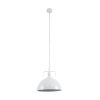 GLOBOSTAR® LARKIN 01174 Vintage Κρεμαστό Φωτιστικό Οροφής με Ντουί 1 x E27 AC 220-240V IP20 - Λευκό - Μ30 x Π30 x Y28cm