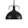 GLOBOSTAR® LARKIN 01175 Vintage Κρεμαστό Φωτιστικό Οροφής με Ντουί 1 x E27 AC 220-240V IP20 - Μαύρο - Μ30 x Π30 x Y28cm